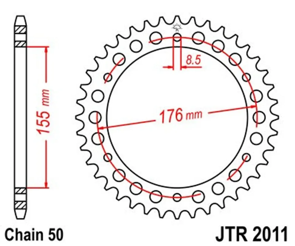 Akční Cena Řetězová rozeta JT JTR 2011-46 46 zubů, 530
