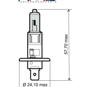 Žárovka RMS 246510030 12V 55W, H1 modrá Sezónní Sleva