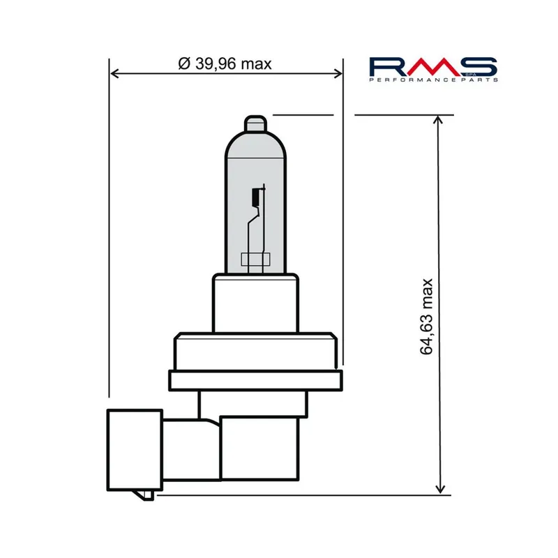 Žárovka RMS 246510075 12V 35W, H8 bílá Akční Nabídka