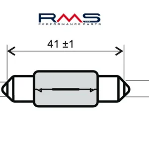Poslední Šance Žárovka RMS 246510145 12V 15W, T15X44 S8.5 bílá