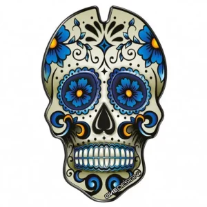 Tankpad PUIG SKULL 3673A modrá Pouze Dnes