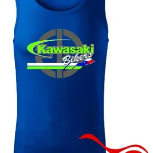 Omezená Nabídka Pánské klubové tílko Kawasaki Bikers CZ - Královsky Modrá