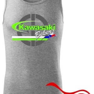 Nová Kolekce Pánské klubové tílko Kawasaki Bikers CZ - Šedá