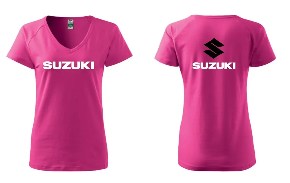 Autentický Dámské triko s motivem Suzuki 1 - Růžové