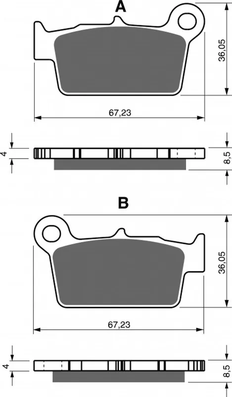 Horká Nabídka Brzdové destičky GOLDFREN 346 S33 OFF-ROAD REAR