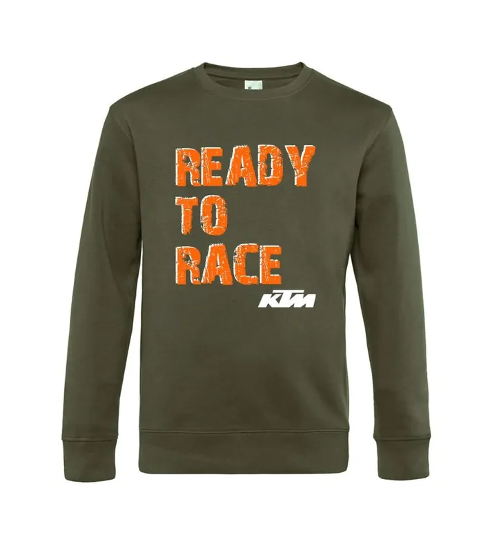 Pánská mikina s motivem KTM Ready To Race - Zelená Akční Cena