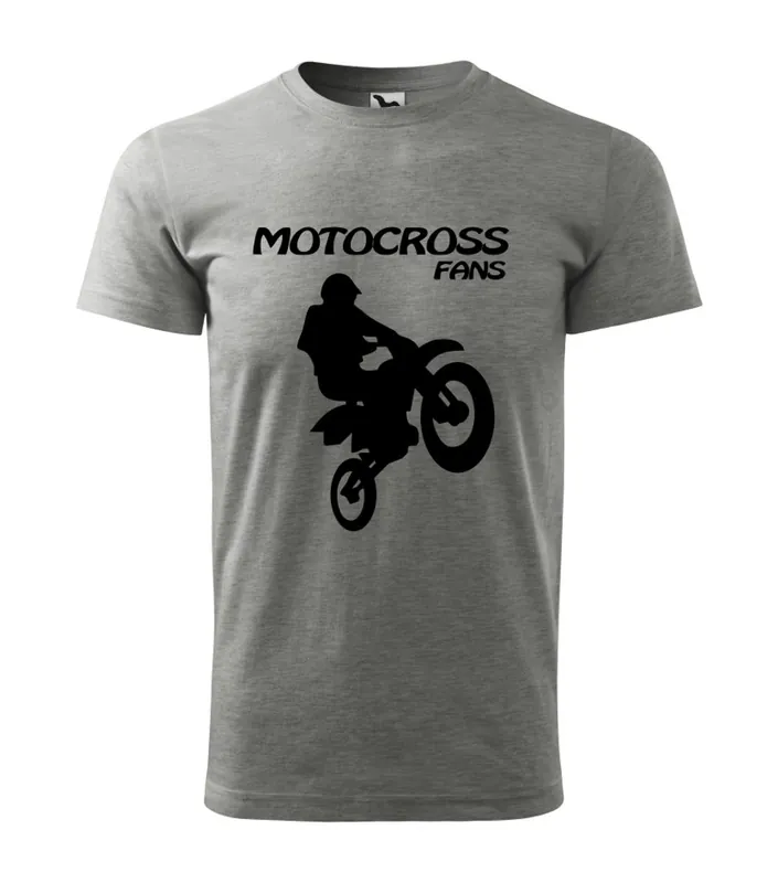 Hit Sezóny Pánské triko s motivem Motocross Fans - Tmavě Šedé