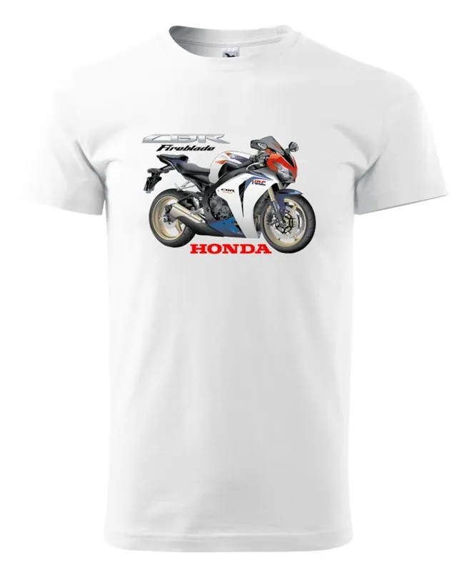 Nejprodávanější Pánské triko s motivem Honda CBR Fireblade - Bílé