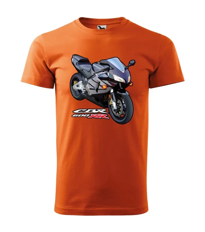 Pánské triko s motivem Honda CBR 600 RR - Oranžové Rychlé Dodání